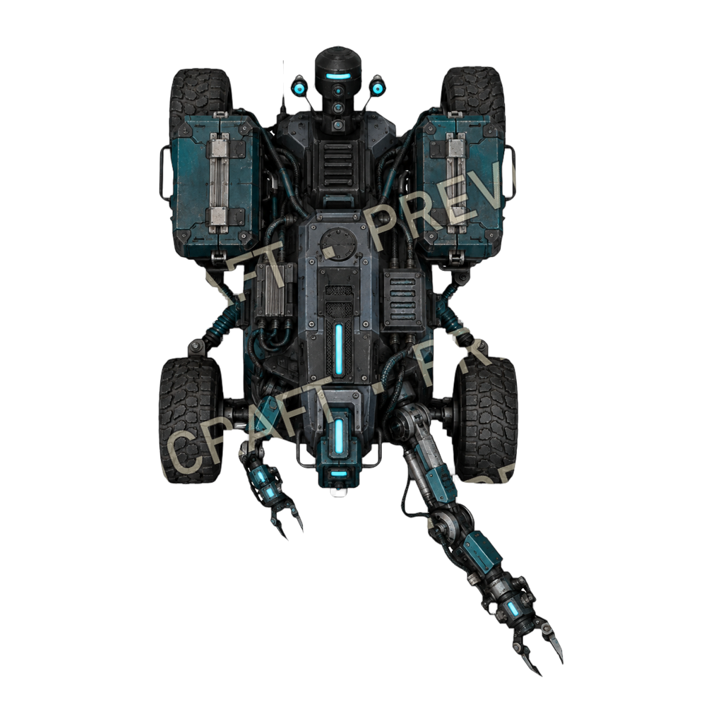Drone Sled top-down token preview