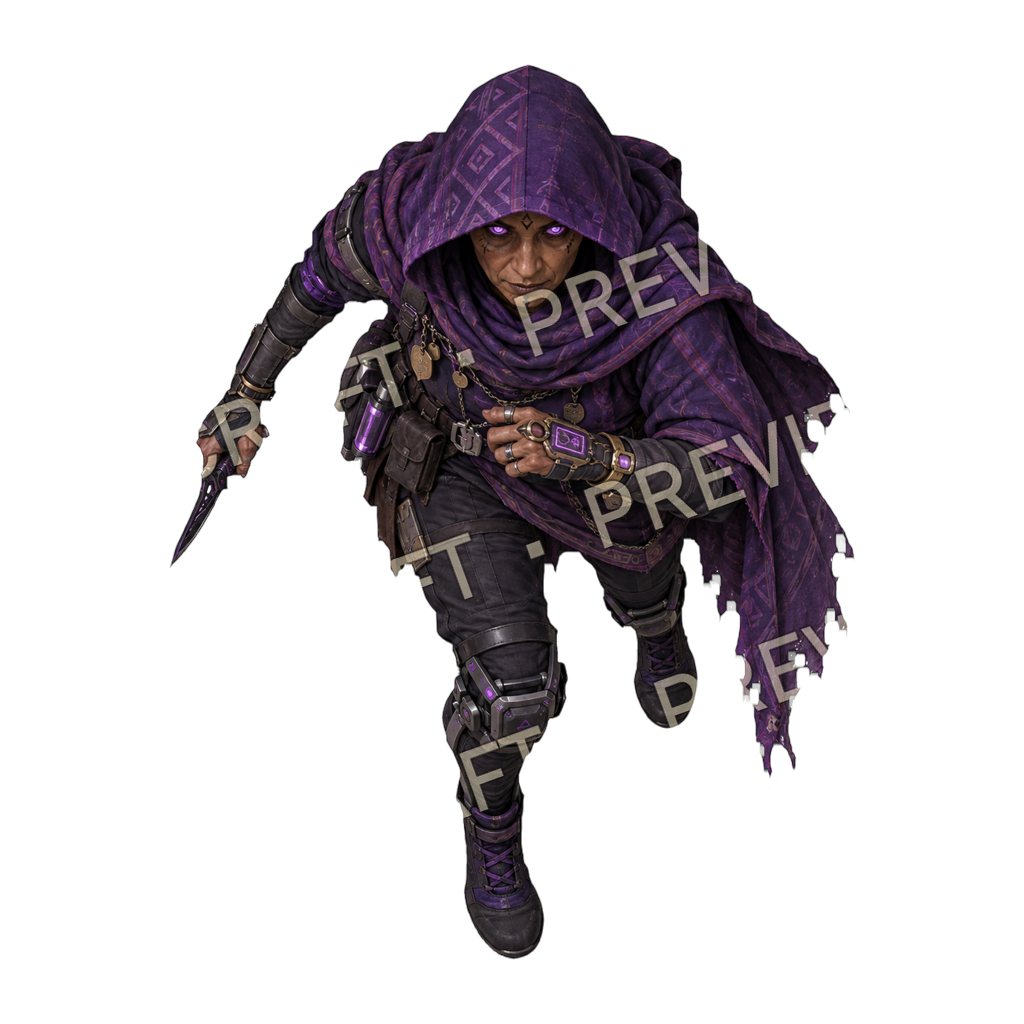 Shadow Dealer top-down token preview