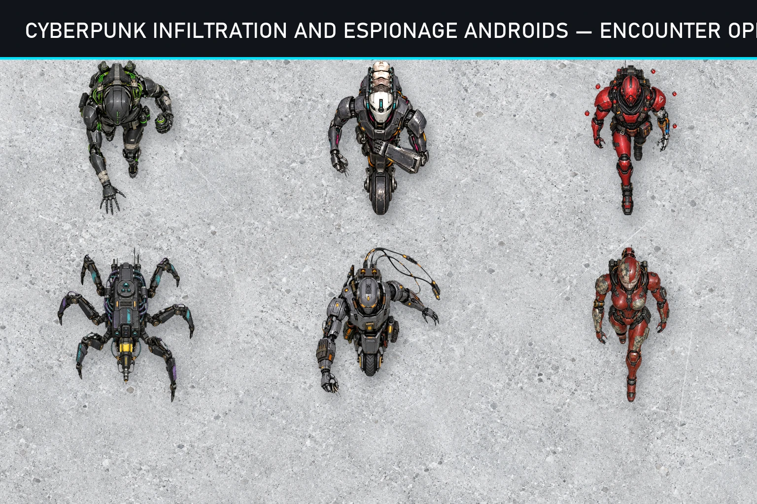 Cyberpunk Infiltration And Espionage Androids product preview 1