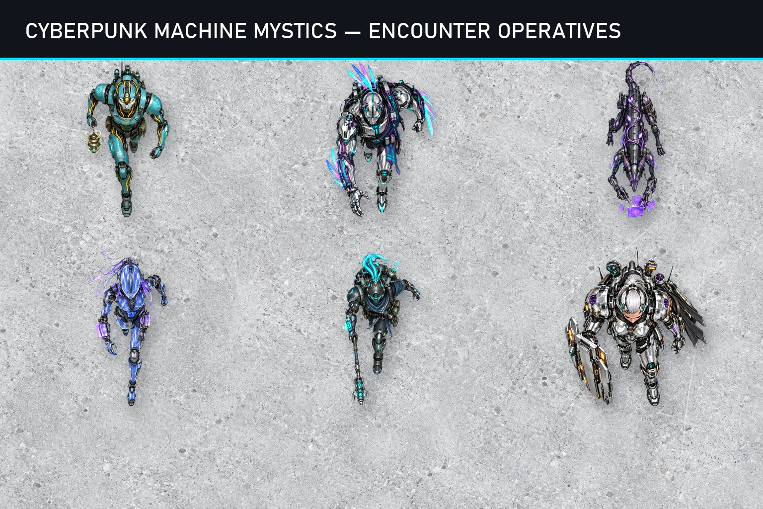 Cyberpunk Machine Mystics product preview 1