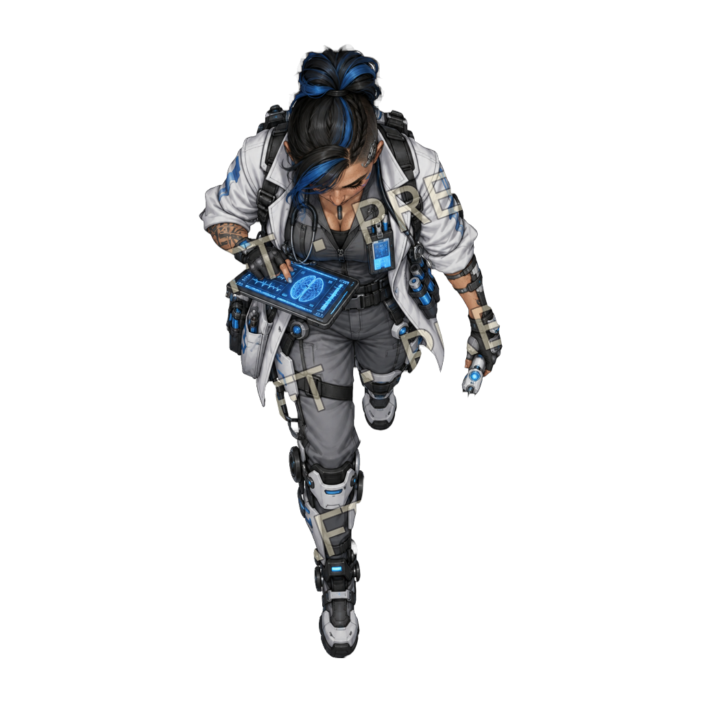 Cyberpunk Medical Professionals product preview 5