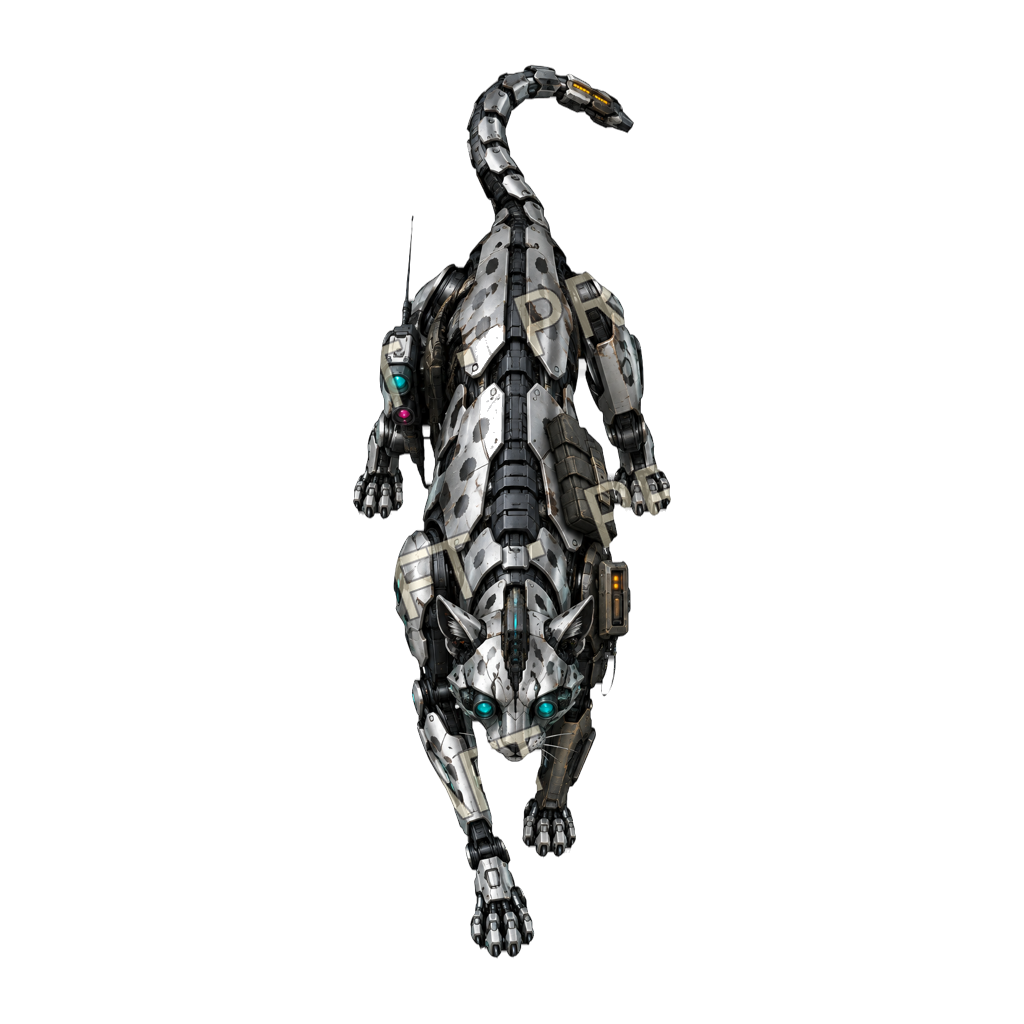 Chrome Lynx top-down token preview