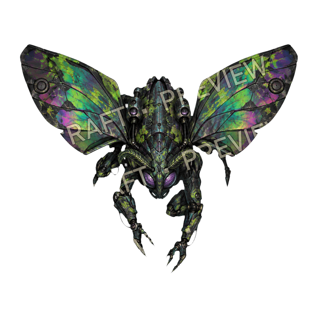 Oil Moth top-down token preview