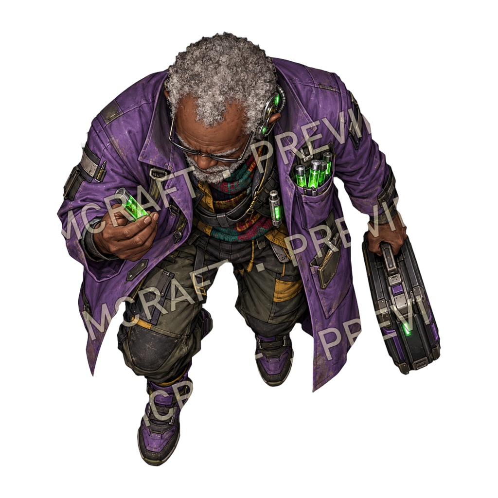 Megacity Yuki top-down token preview