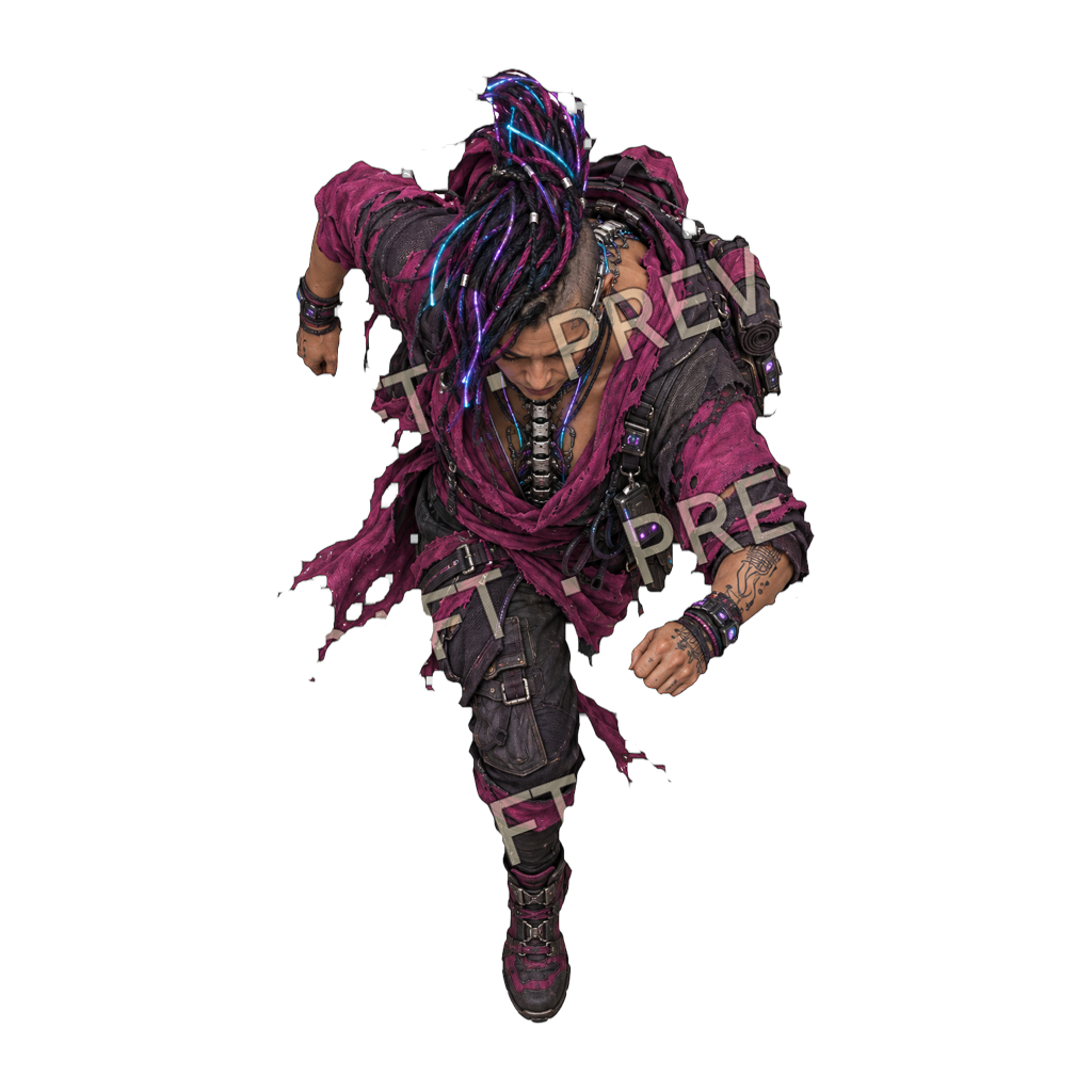Netrunners Void Walker top-down token preview