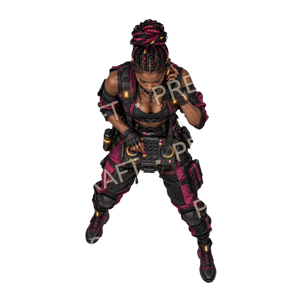 Aperçu du produit Foules nocturnes cyberpunk 4