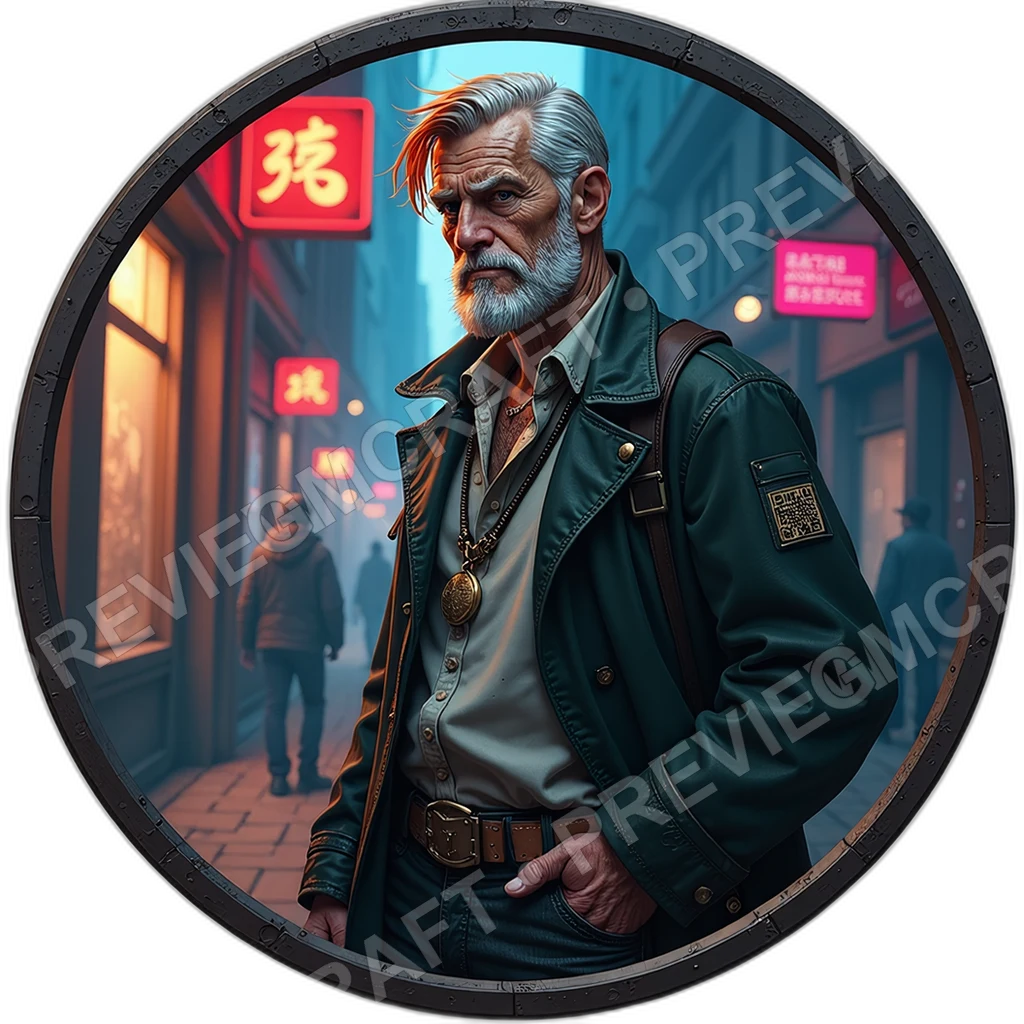 Stoop Storyteller, Male, Cracked Throat Amp, Rumor Ledger Cards, Coin Patched Satchel, Npcs, ,Elder Very Old Person,1.8,, ,Slim Build,1.8,, ,Orange Ha 0001 top-down token preview