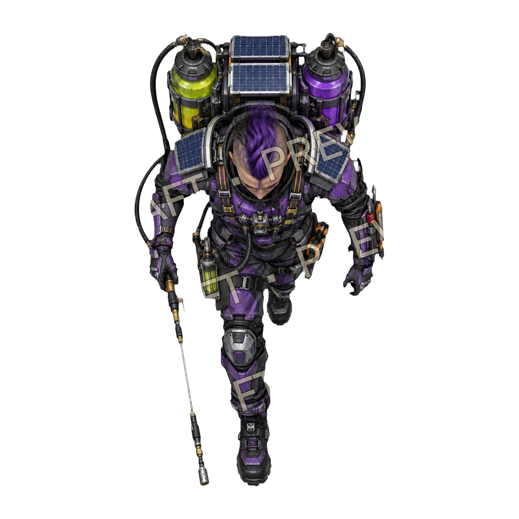 Exo Exterminator top-down token preview