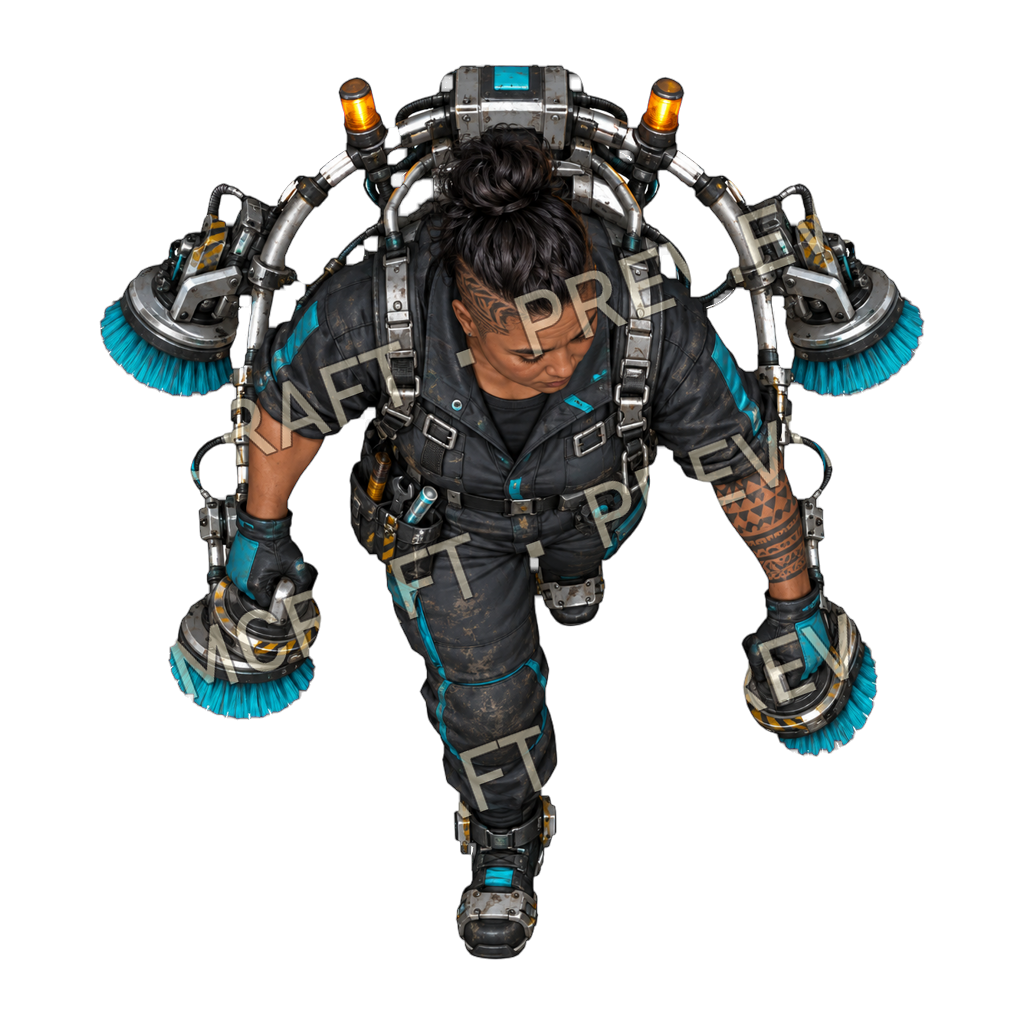 Cyberpunk Orbital Work Frames product preview 2