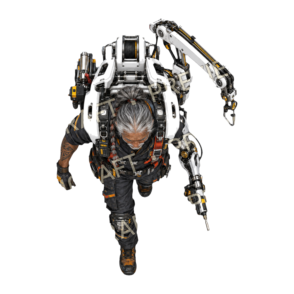 Orbital Crane top-down token preview