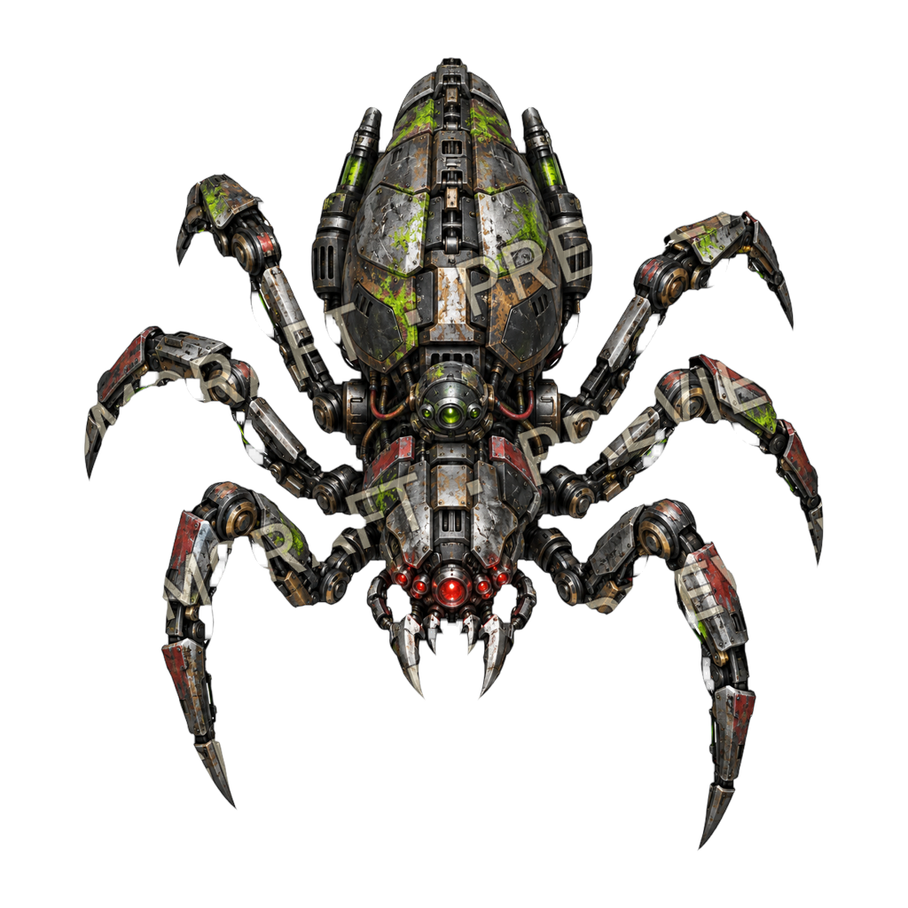 Rust Spider top-down token preview