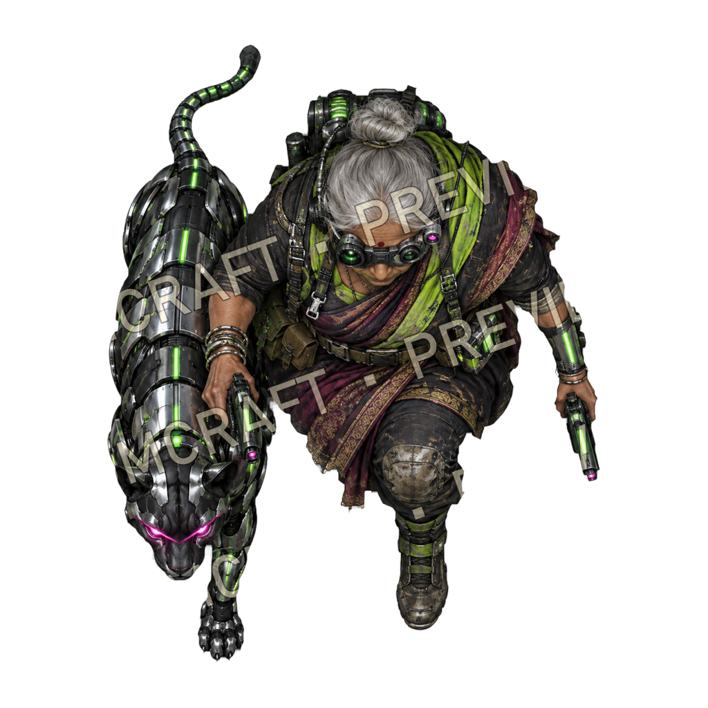 Chrome Fang top-down token preview
