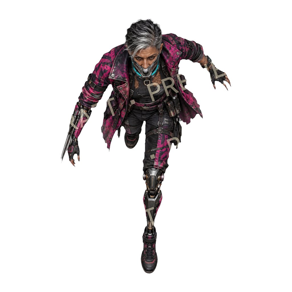 Cyber Hound top-down token preview