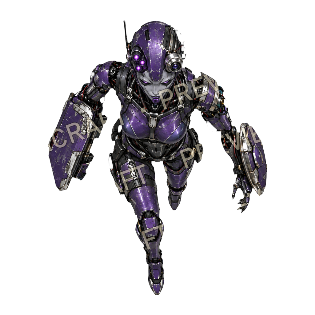 Glitch Bot top-down token preview