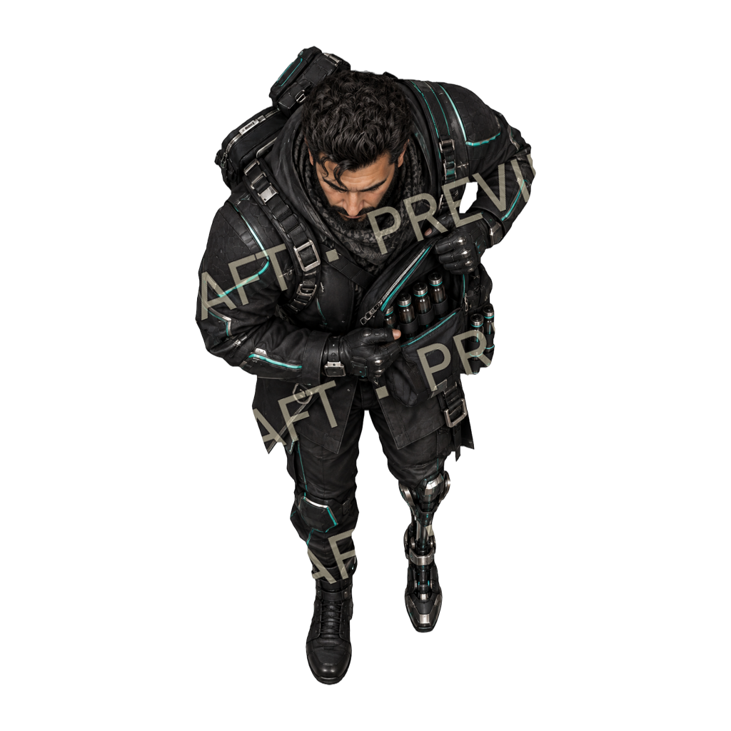 Ghost Runner top-down token preview