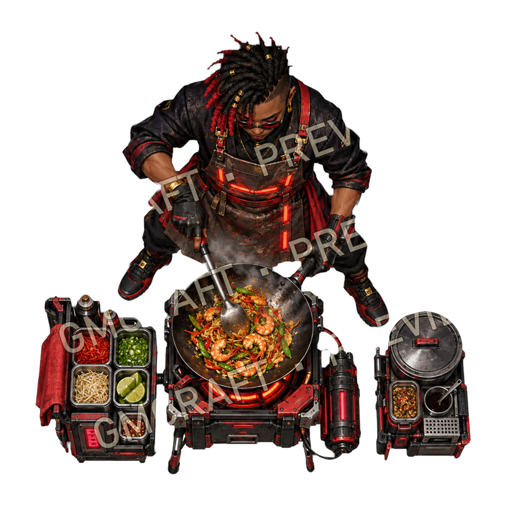 Cyberpunk Street Vendors product preview 5