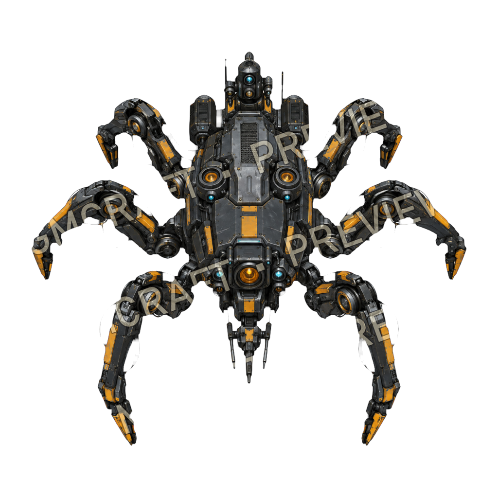 Sky Spider top-down token preview