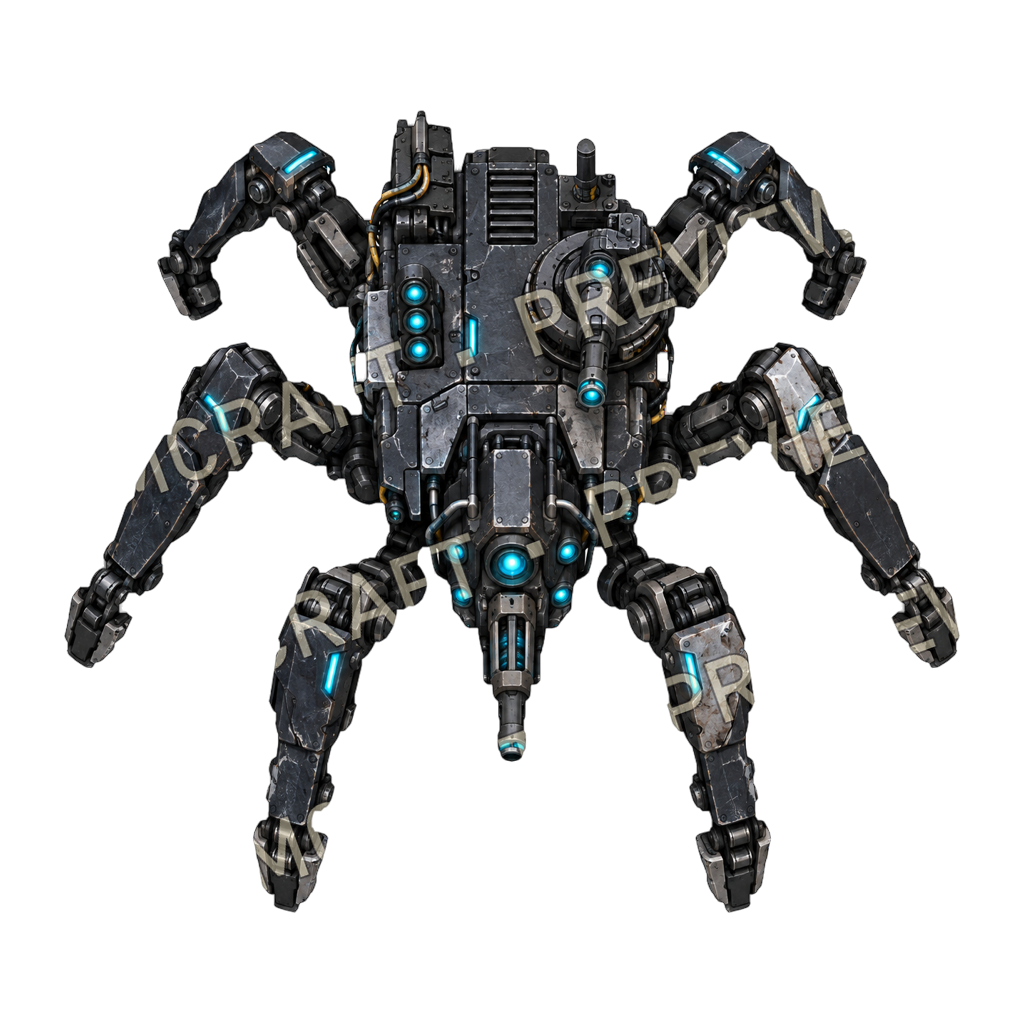 Pulse Spider top-down token preview