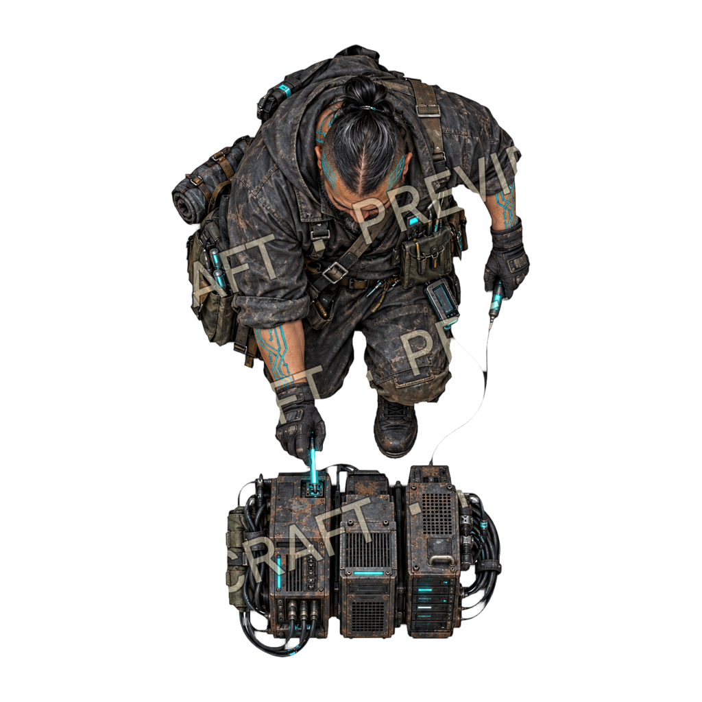 Data Grave Keeper top-down token preview