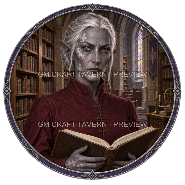 Aperçu du token vu du dessus de Durg Ironwell - Magicien