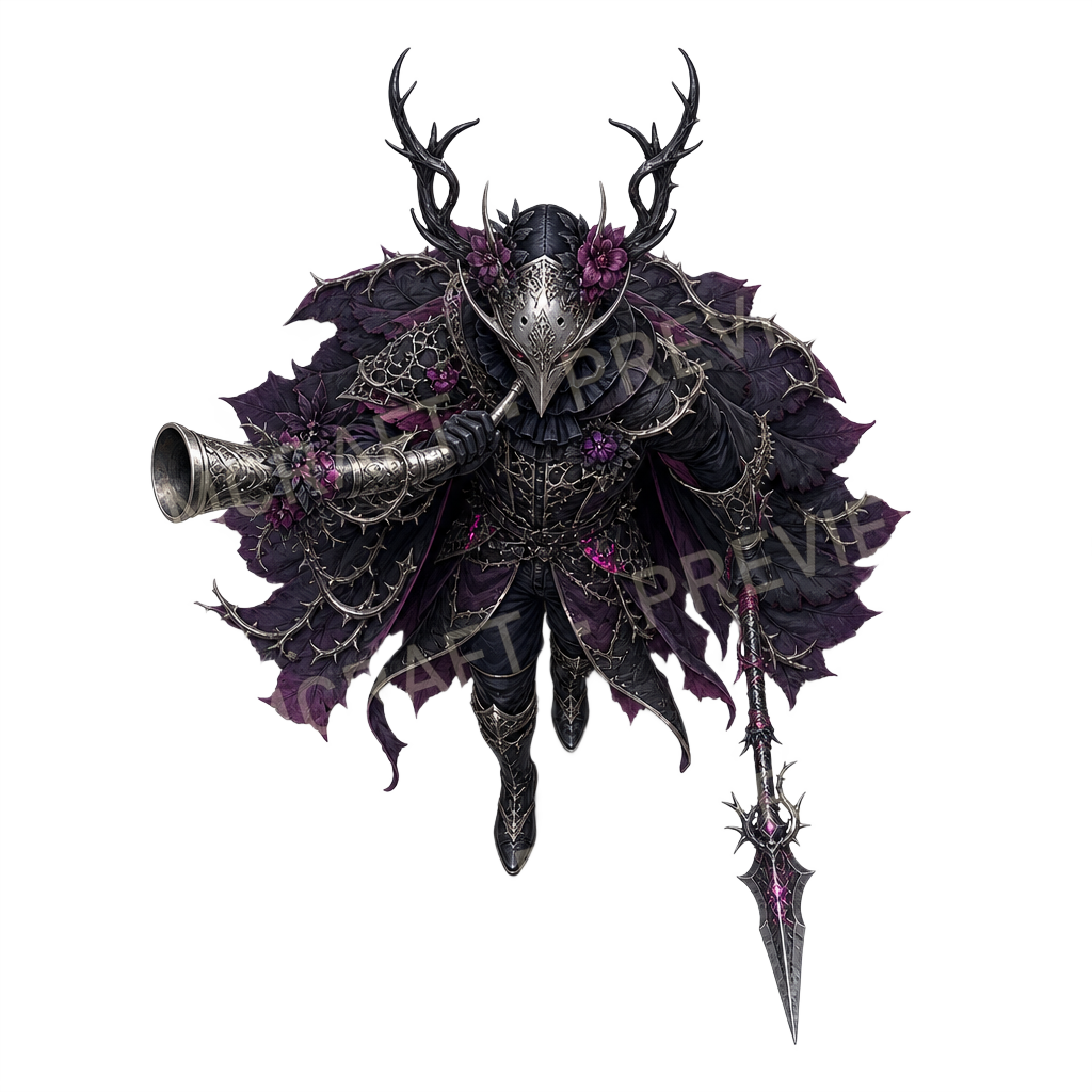 Wild Hunt Herald top-down token preview
