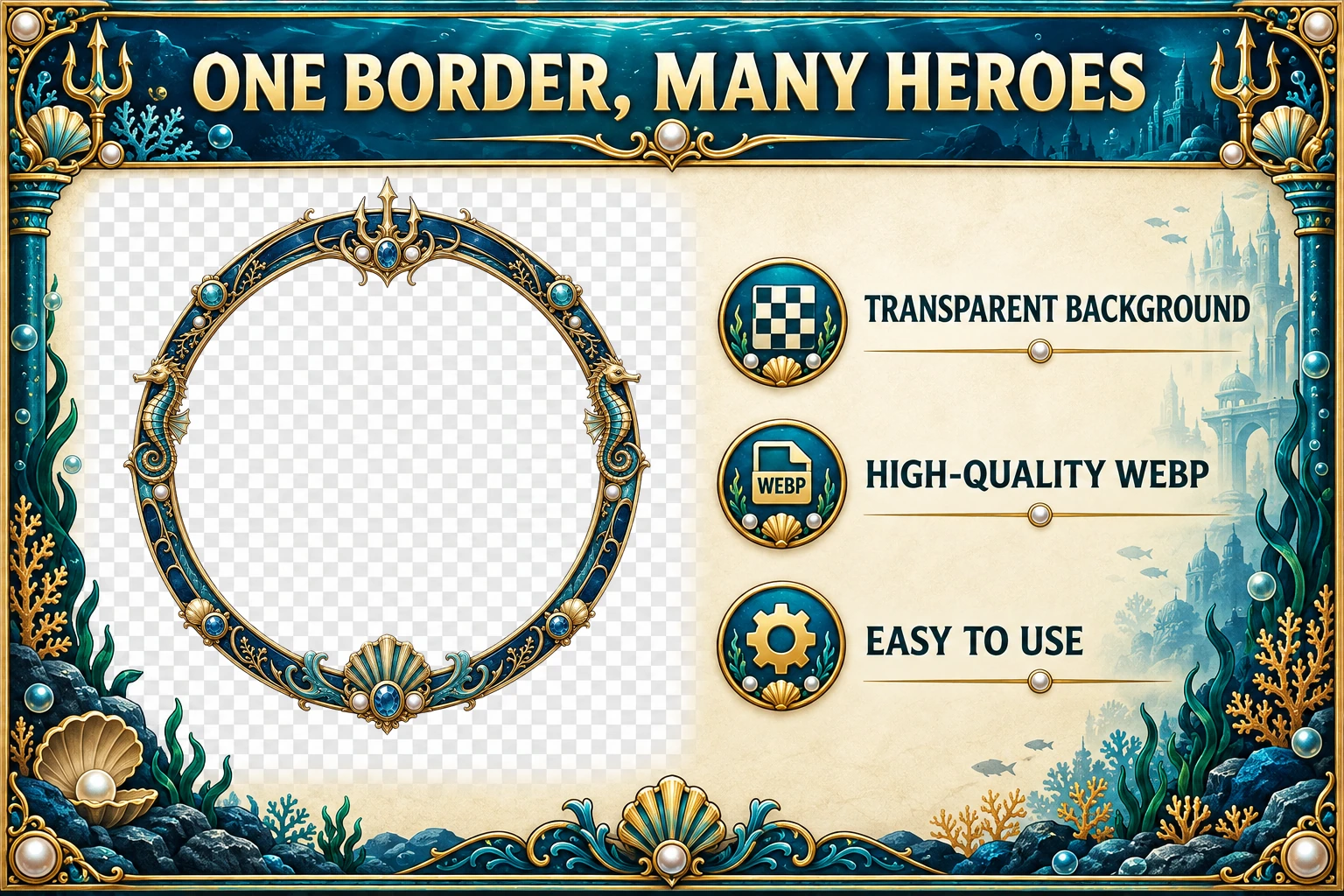Deep Sea Kingdom Borders product preview 1