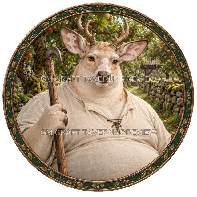 Aperçu du token vu du dessus de Besha Reedvale - Druide
