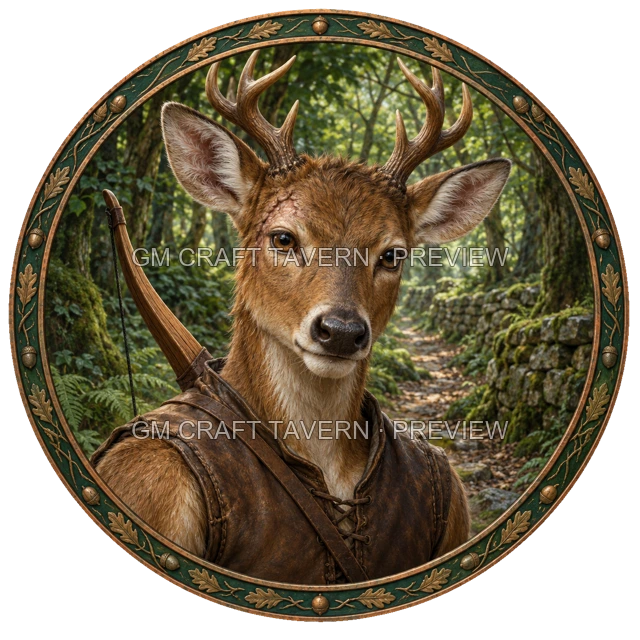 Aperçu du token vu du dessus de Besha Mossridge - Rôdeur