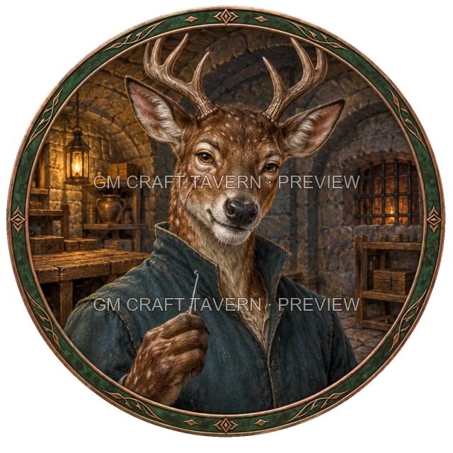 Aperçu du token vu du dessus de Varka Duskford - Roublard