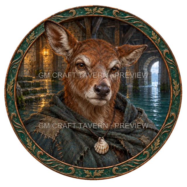Aperçu du token vu du dessus de Urdan Ironwell - Occultiste