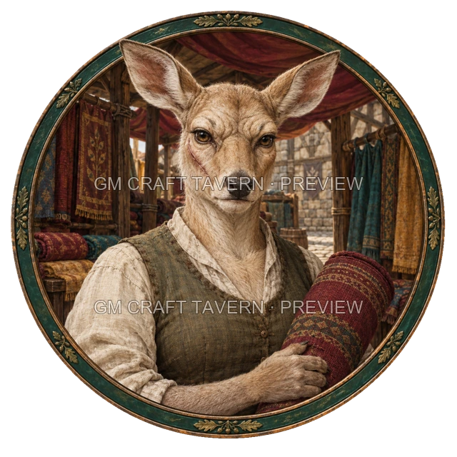 Aperçu du token vu du dessus de Durg Birchhaven - Marchand