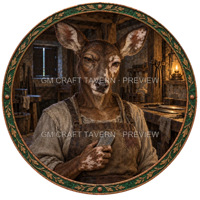 Urdan Westmere - aperçu de token de forgeron vu du dessus