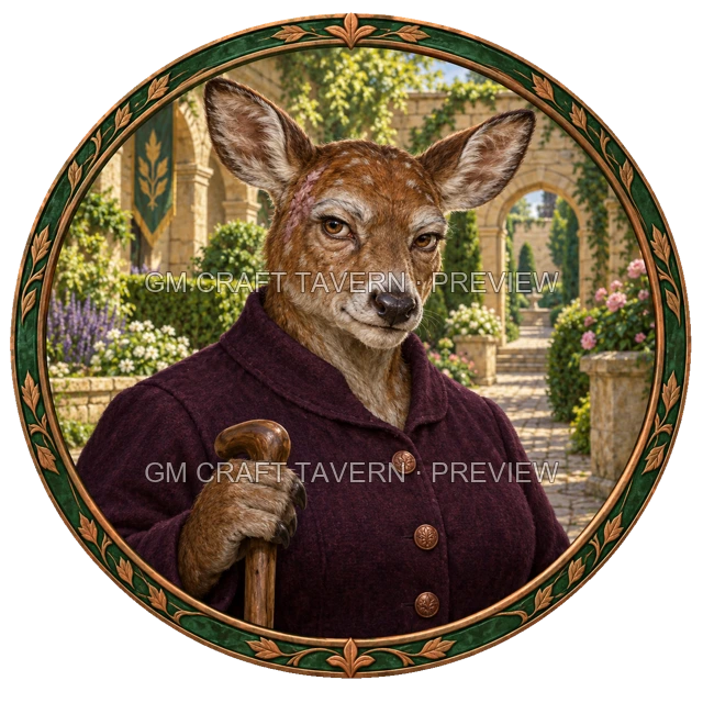 Urdan Oakbend - aperçu de token de noble vu du dessus