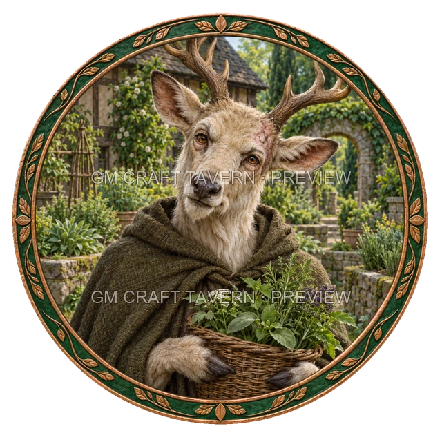 Morga Deepgrove - aperçu de token de guérisseur vu du dessus