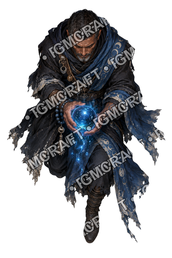 Pirate Ocean 0165 Depths Seer Abyssal Glow Topdown Token top-down token preview