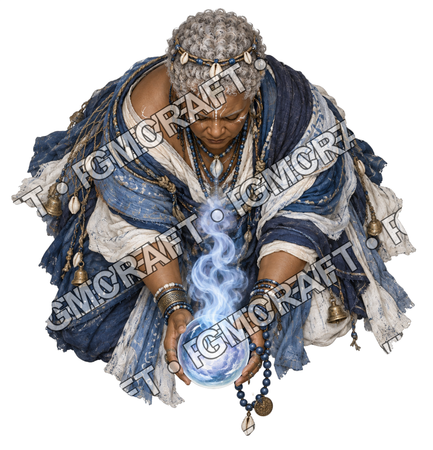 Pirate Ocean 0166 Depths Seer Sacred Mist Topdown Token top-down token preview