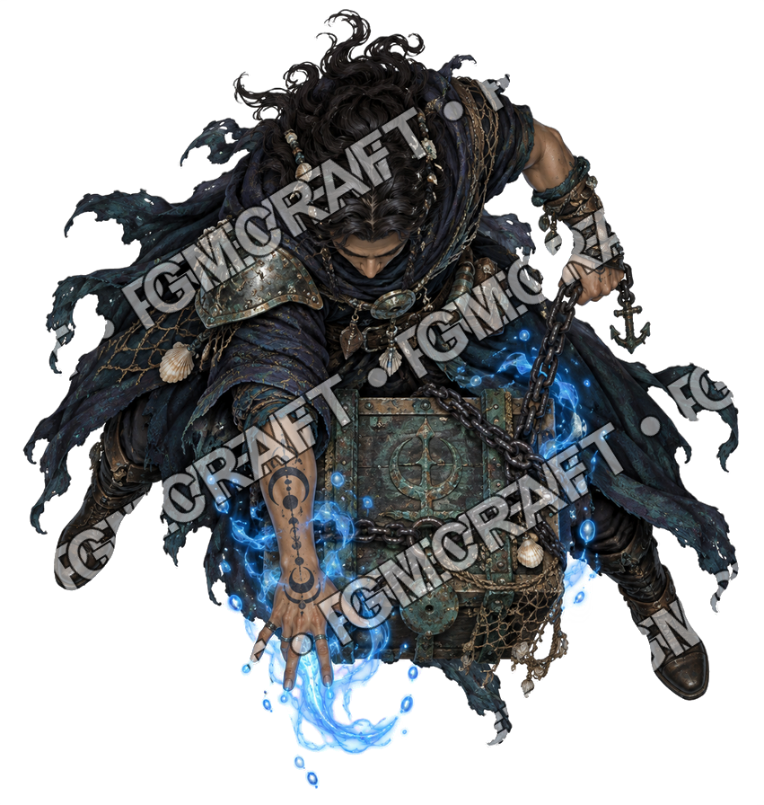Pirate Ocean 0173 Relic Guardian Abyssal Glow Topdown Token top-down token preview