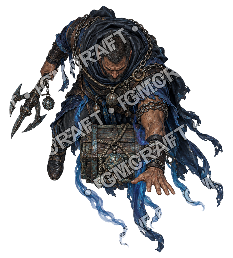 Pirate Ocean 0175 Relic Guardian Deep Shadow Topdown Token top-down token preview