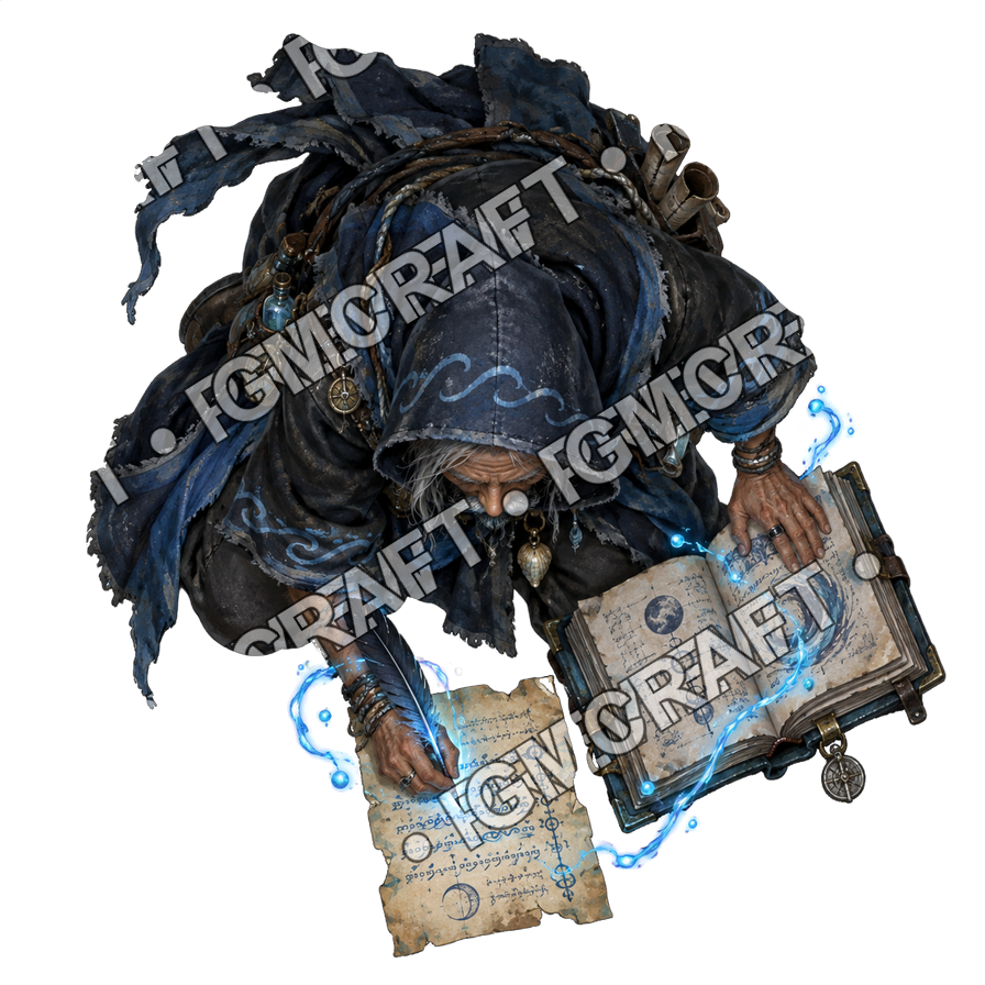 Pirate Ocean 0177 Mystery Apprentice Abyssal Glow Topdown Token top-down token preview