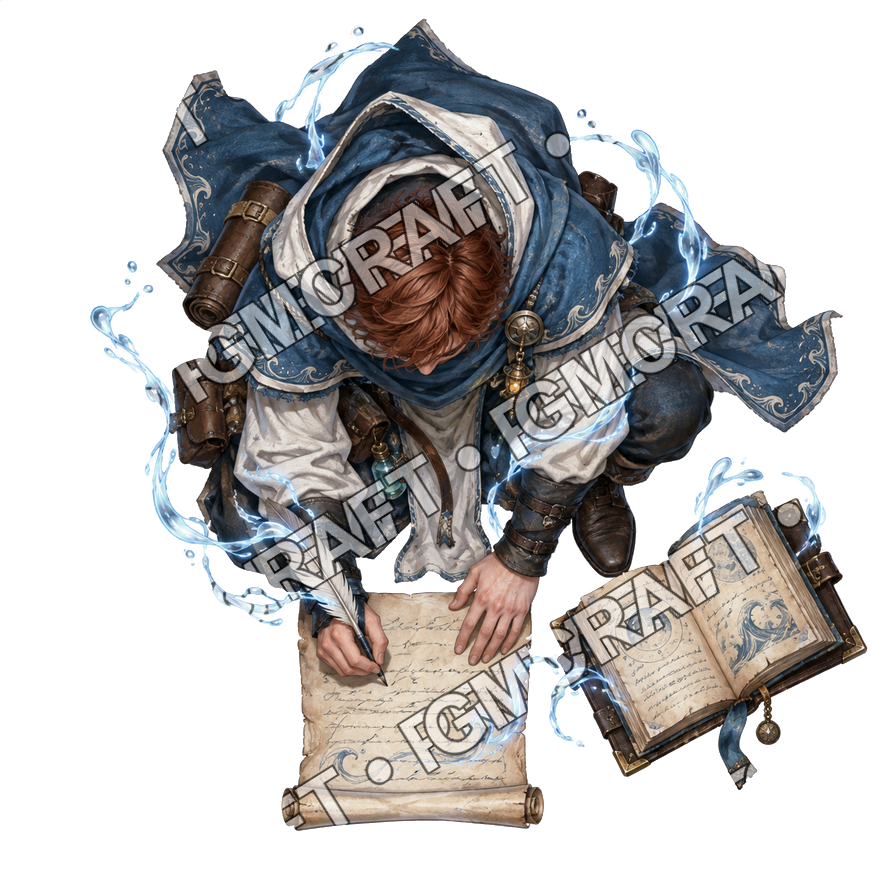 Pirate Ocean 0180 Mystery Apprentice Water Reflections Topdown Token top-down token preview