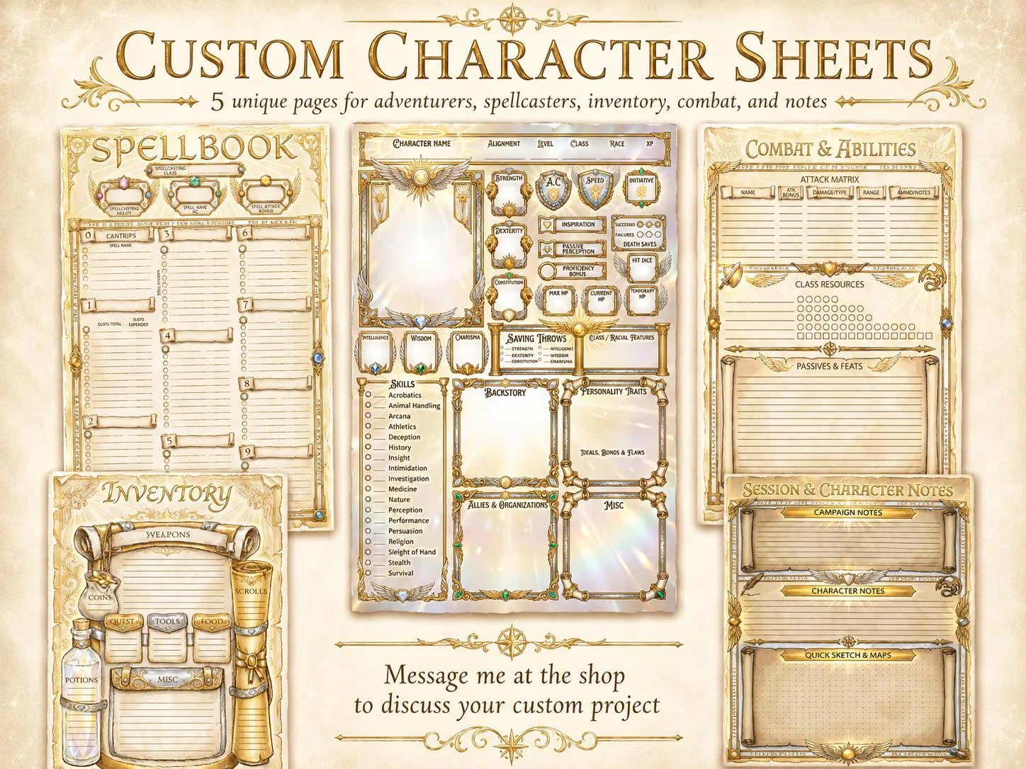 DnD Character Sheet Bundle product preview 15