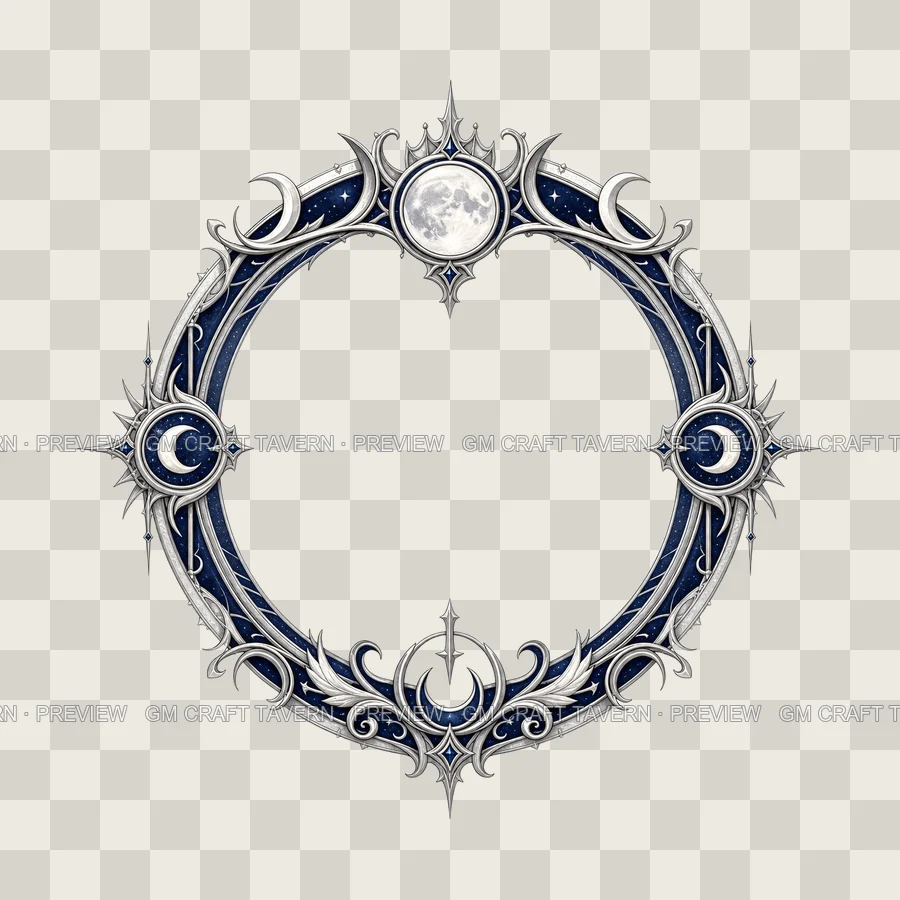 Moon Rulership Borders product preview 1