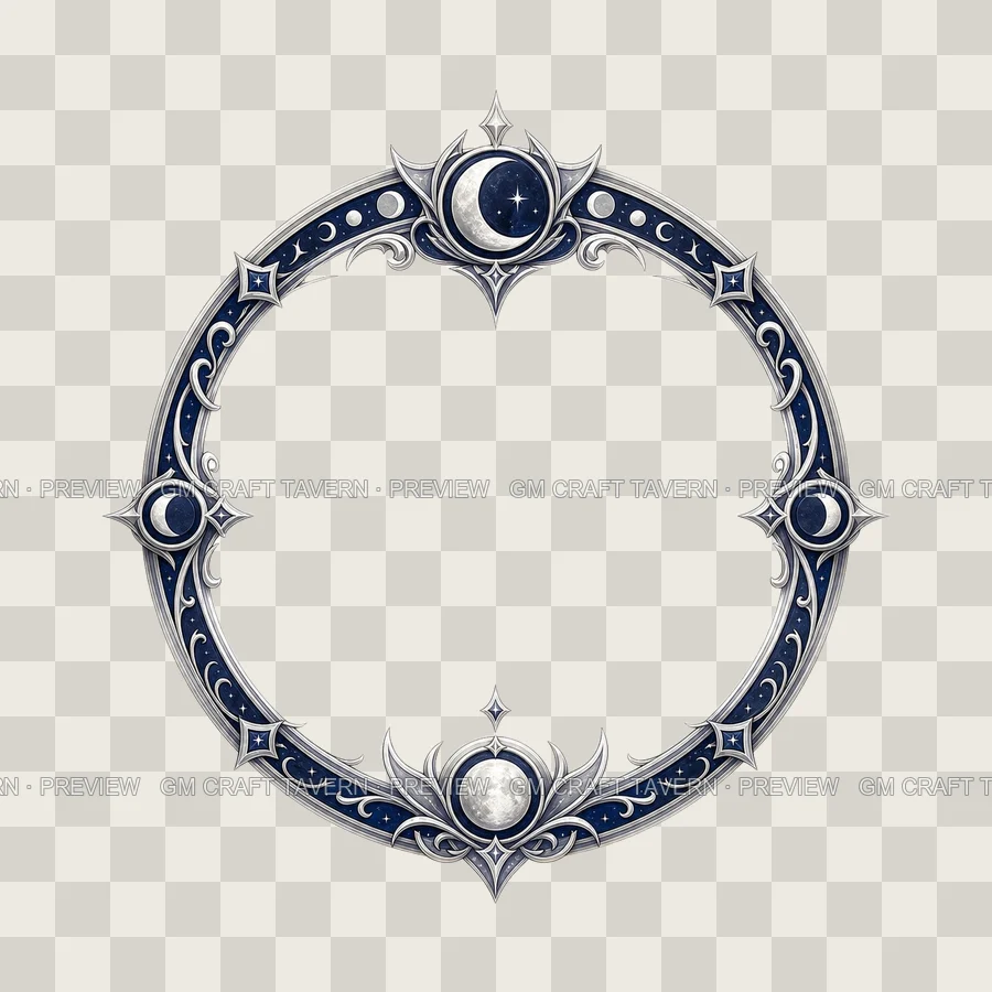 Moon Rulership Borders product preview 2