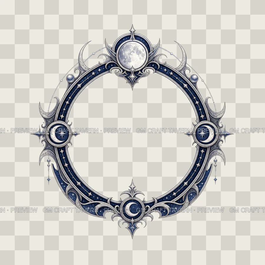 Moon Rulership Borders product preview 4