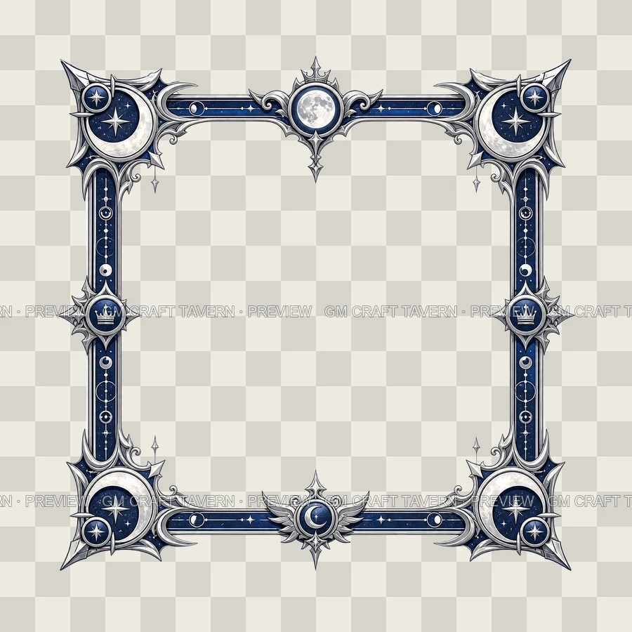 Moon Rulership Borders product preview 6