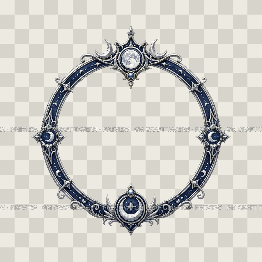 Moon Rulership Borders product preview 9