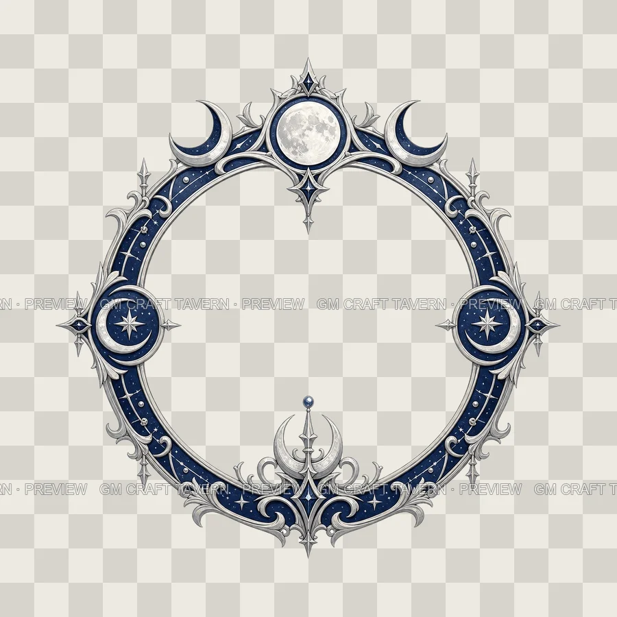 Moon Rulership Borders product preview 10