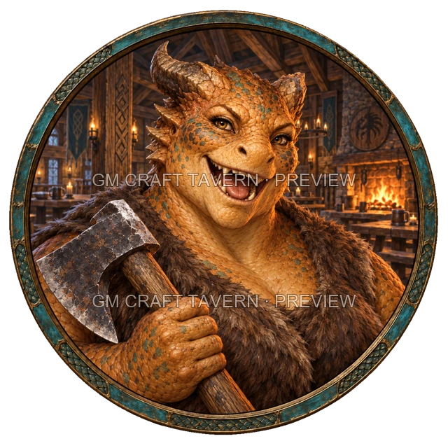 Aperçu du produit Tokens de personnages draconiques 3