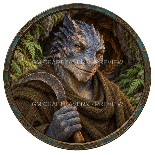 Aperçu du token vu du dessus de Daska Slatecrest - Druide