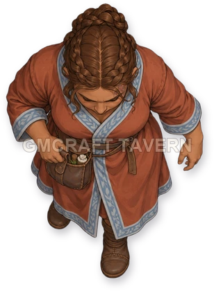 Borin Reedvale - Cleric top-down token preview